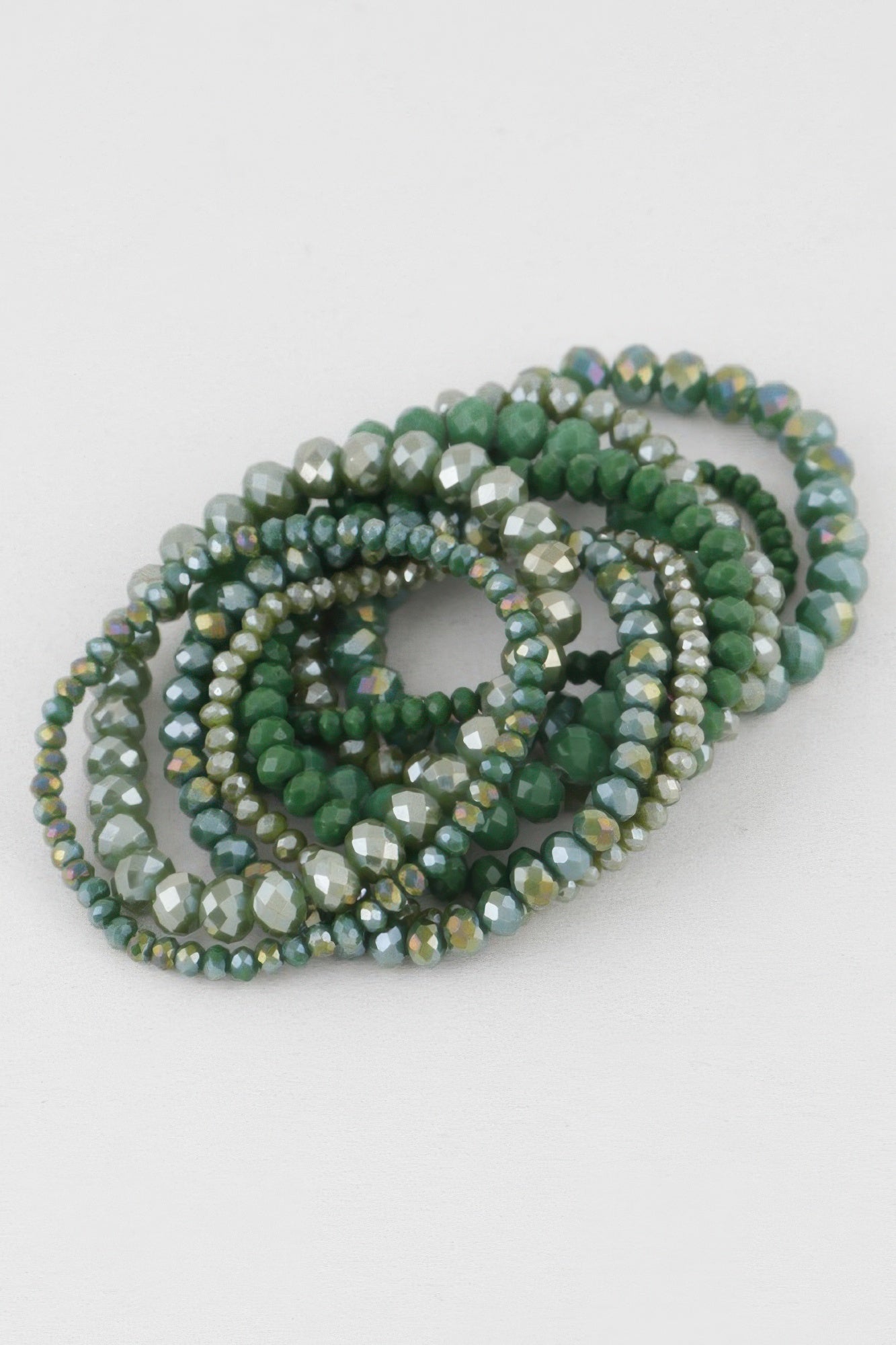 Multi Blaze Crystal Beaded Bracelet