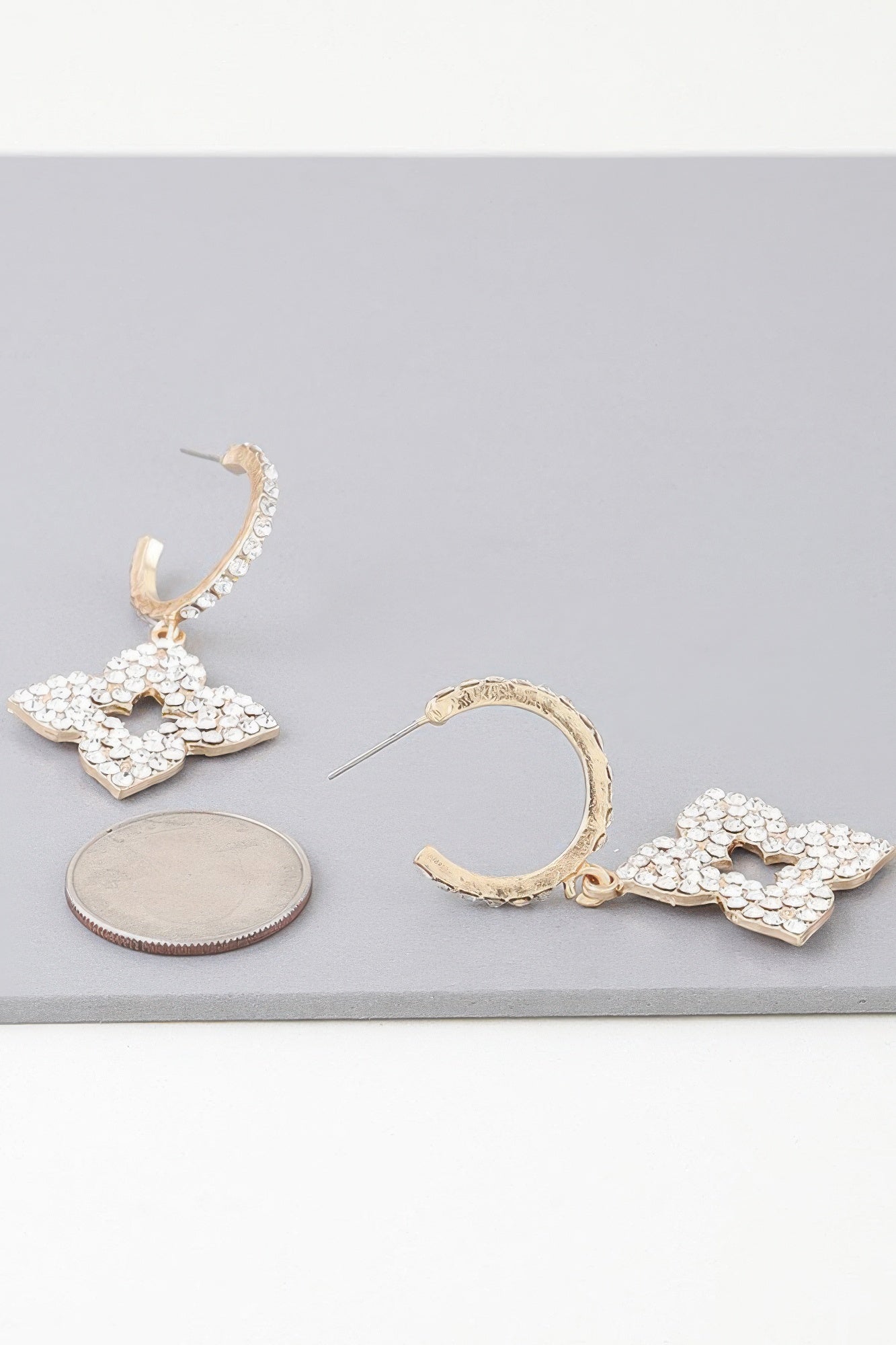 Bejeweled Flower Earrings