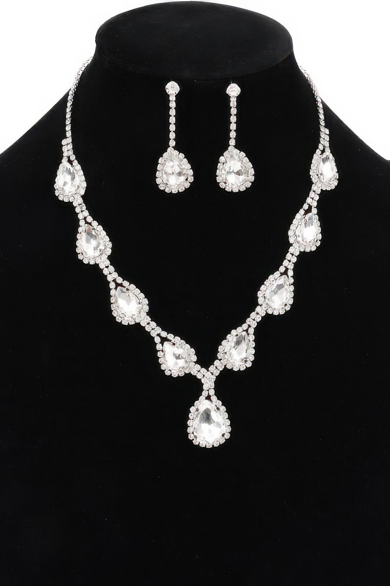 Rhinestone Necklace Set