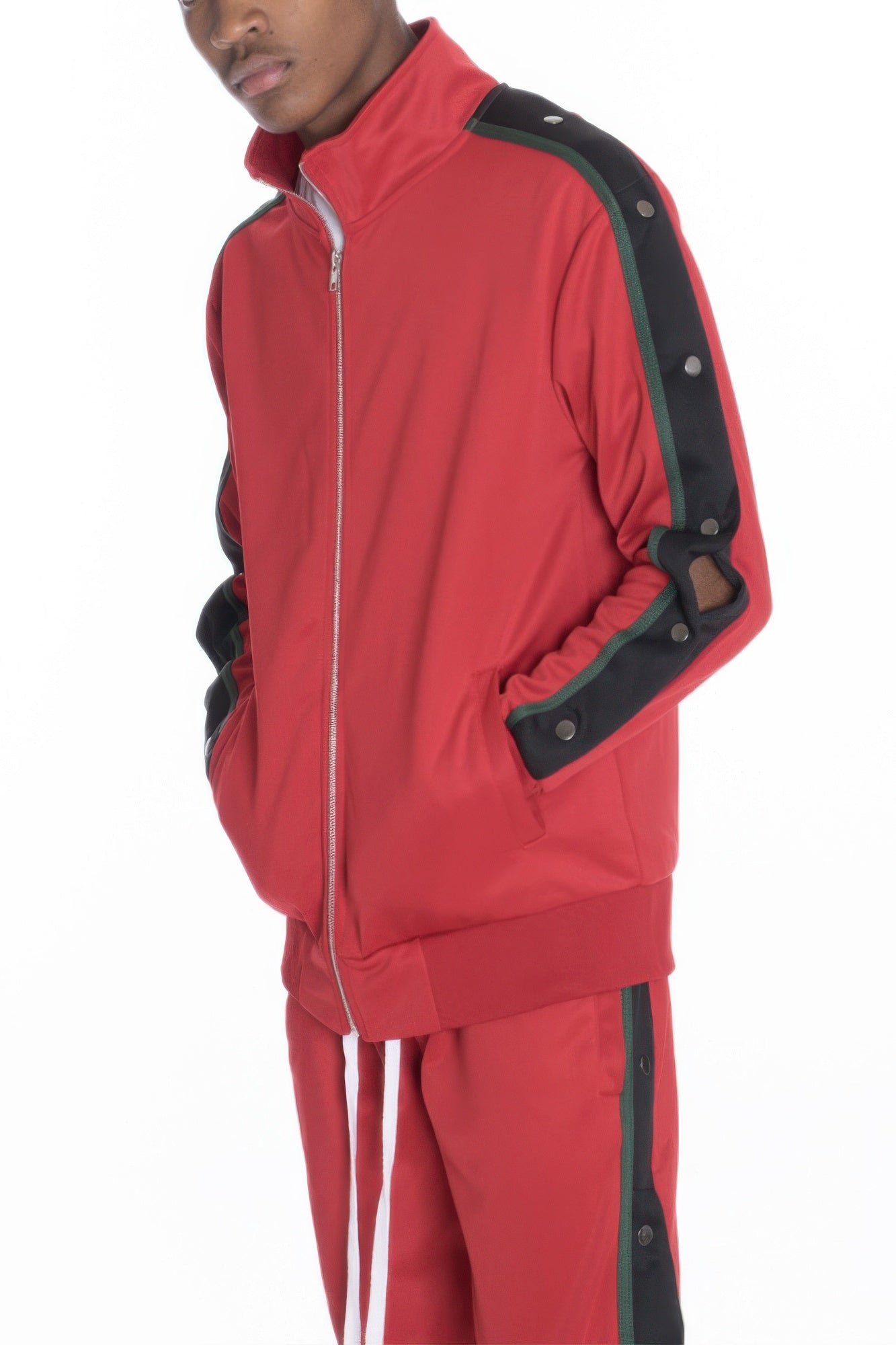 Snap Button Track Jacket