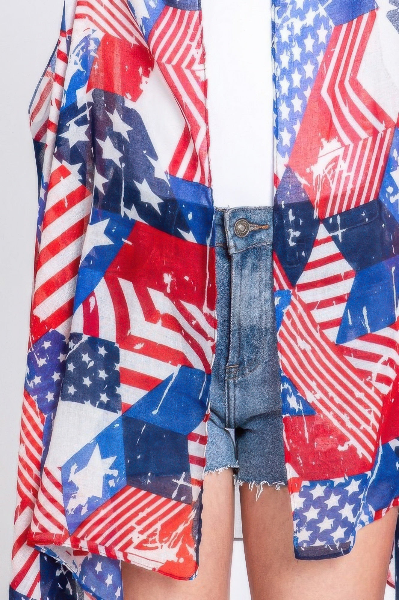 American Flag Multi Pattern Vest