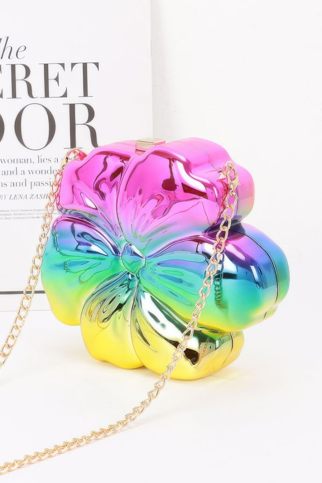 Metallic Acrylic Clutch