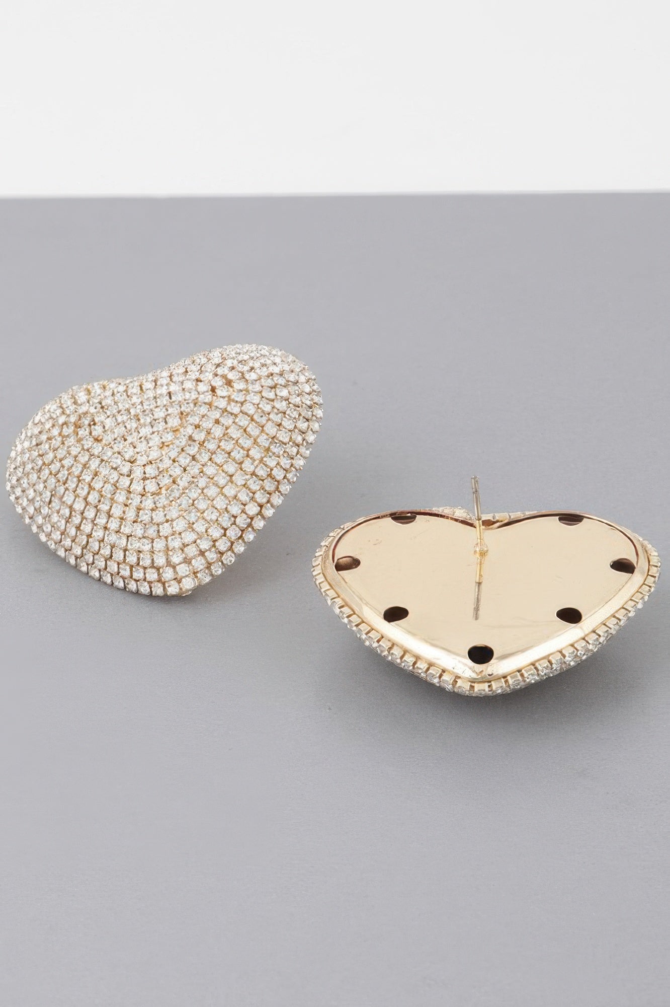 Luxury Double Heart Stud Earrings