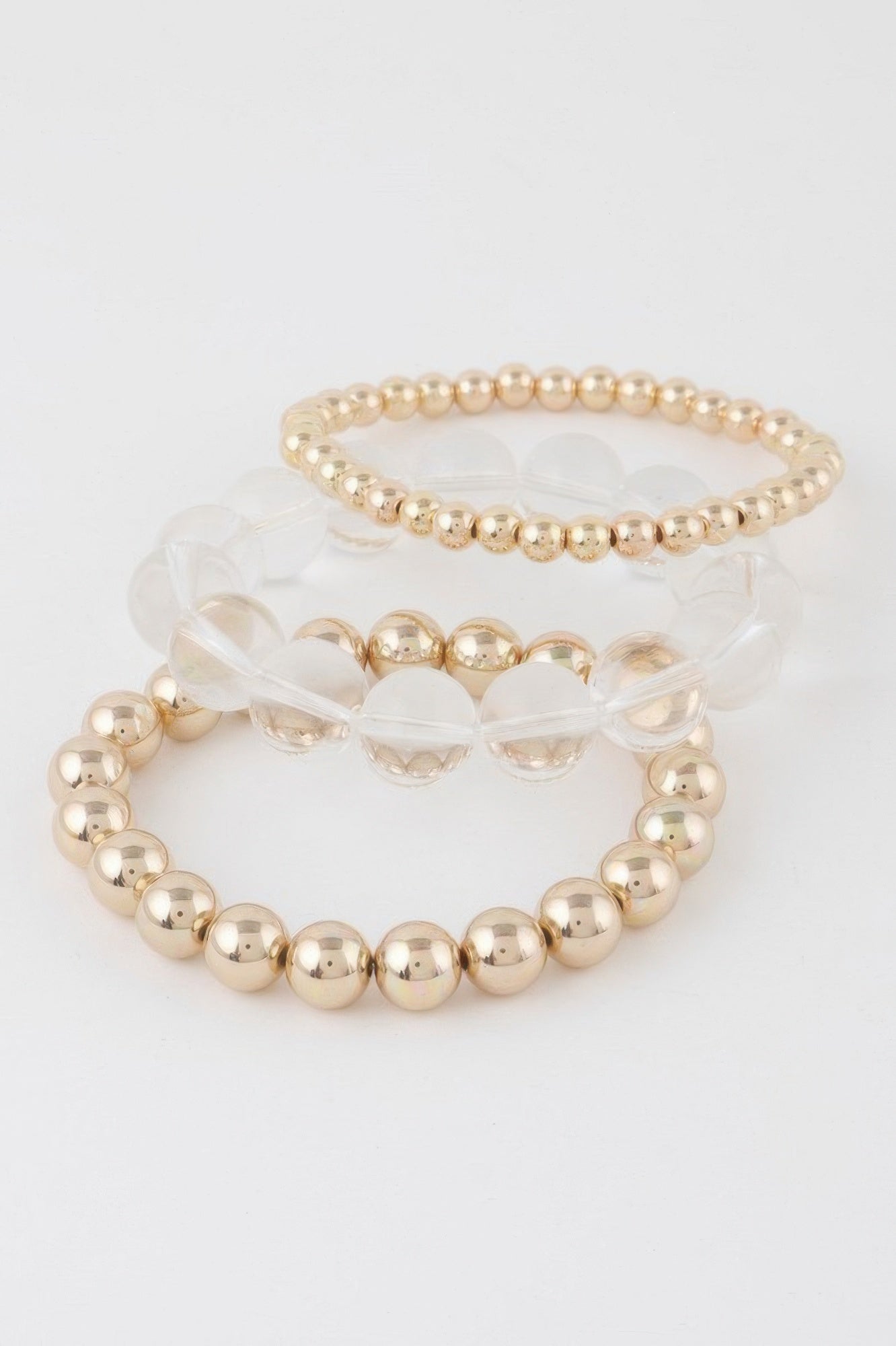Minimal Triple Beaded Bracelet