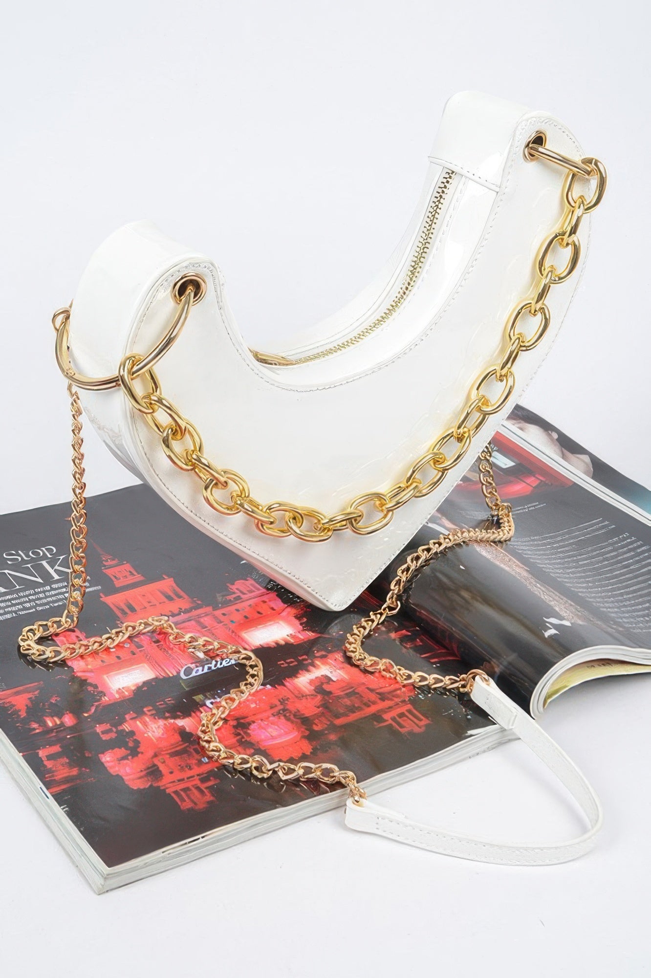 Heart Shape Oversized Handle Clutch