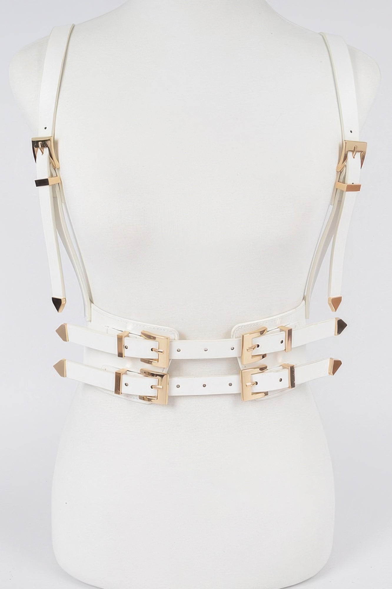 Multi Buckle Plus Size Harness Belt