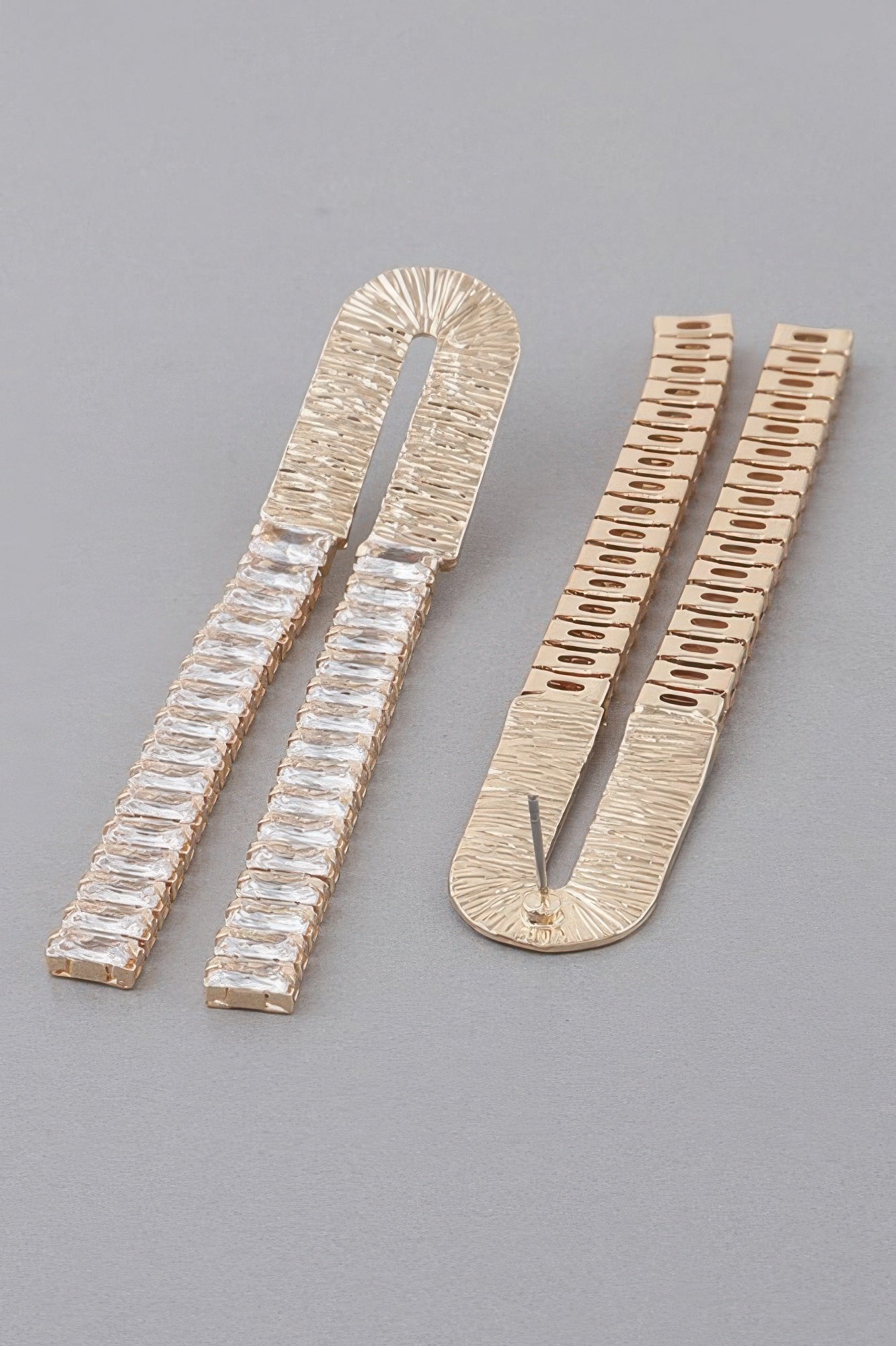 Crystal Arch Drop Earrings