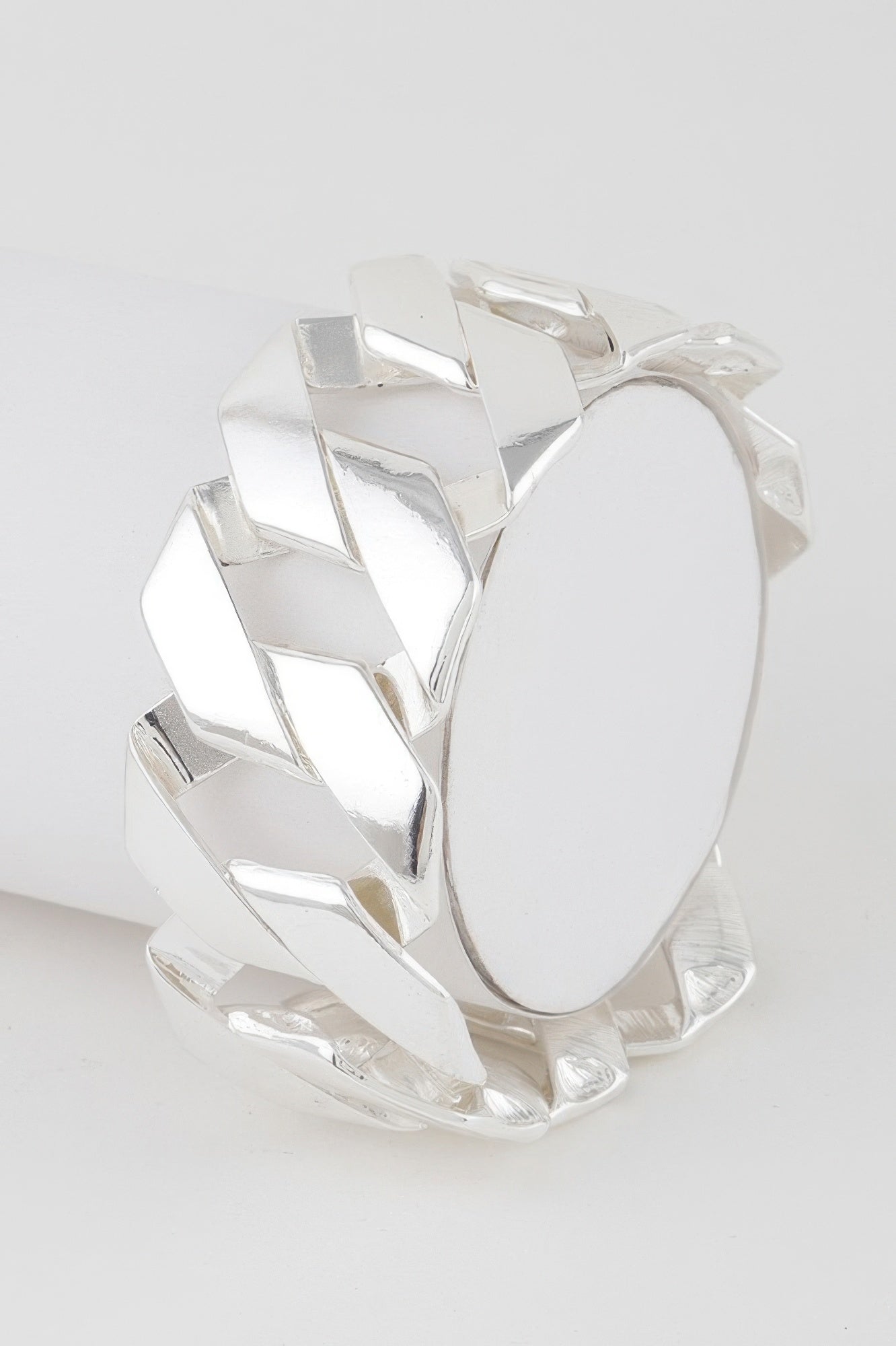 Wide Curb Chain Bracelet