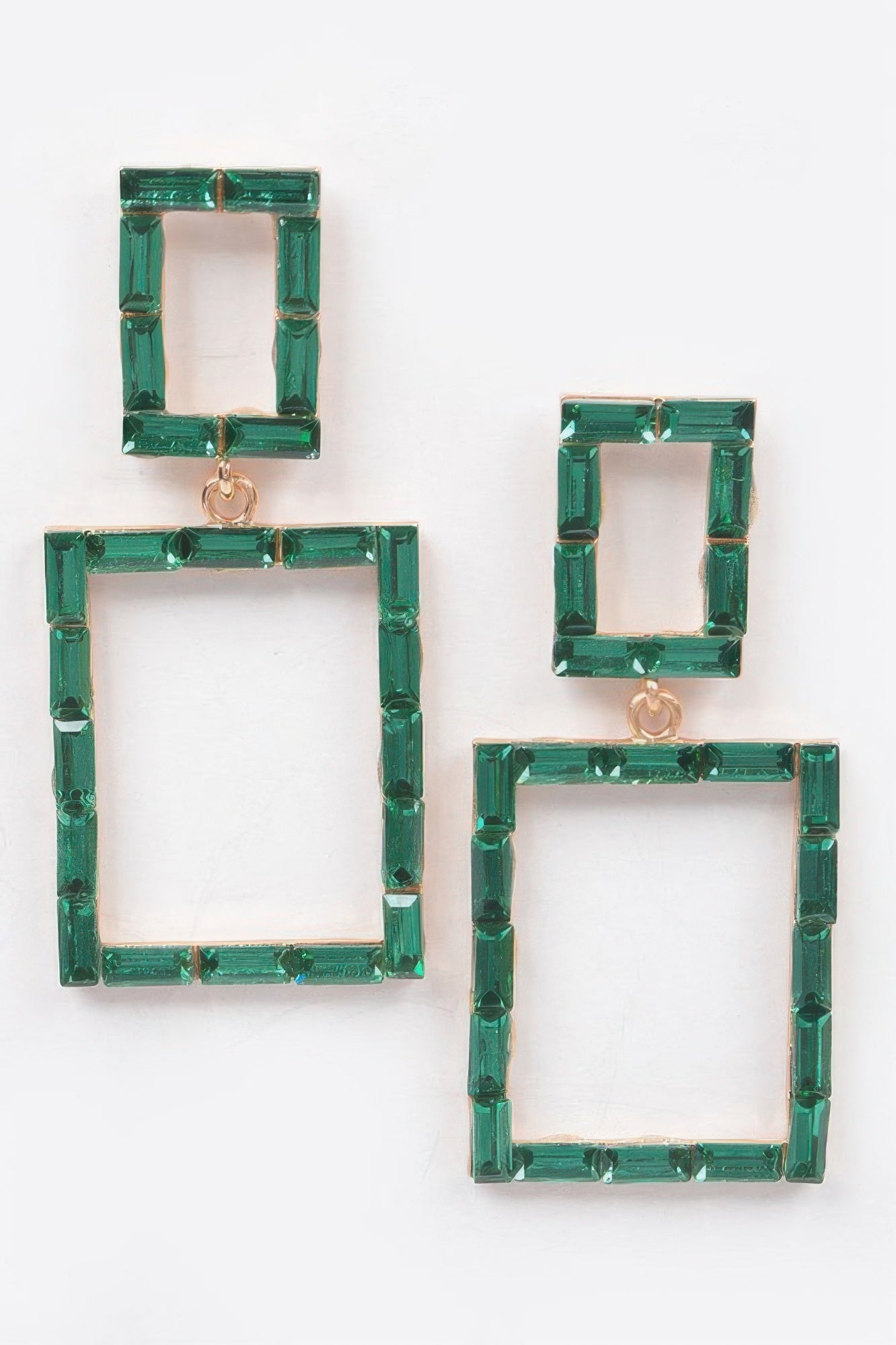 Stone Rectangle Earring