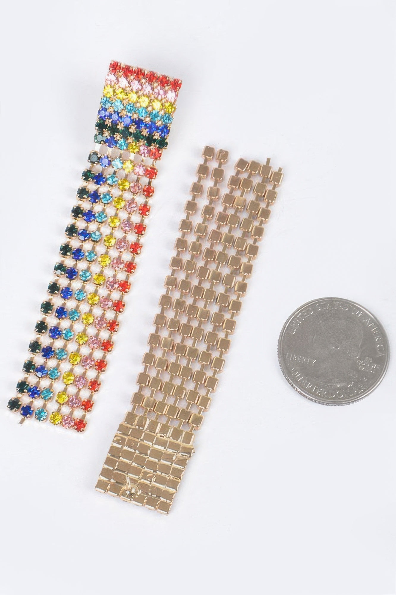 Rainbow Rhinestones Drop Earrings
