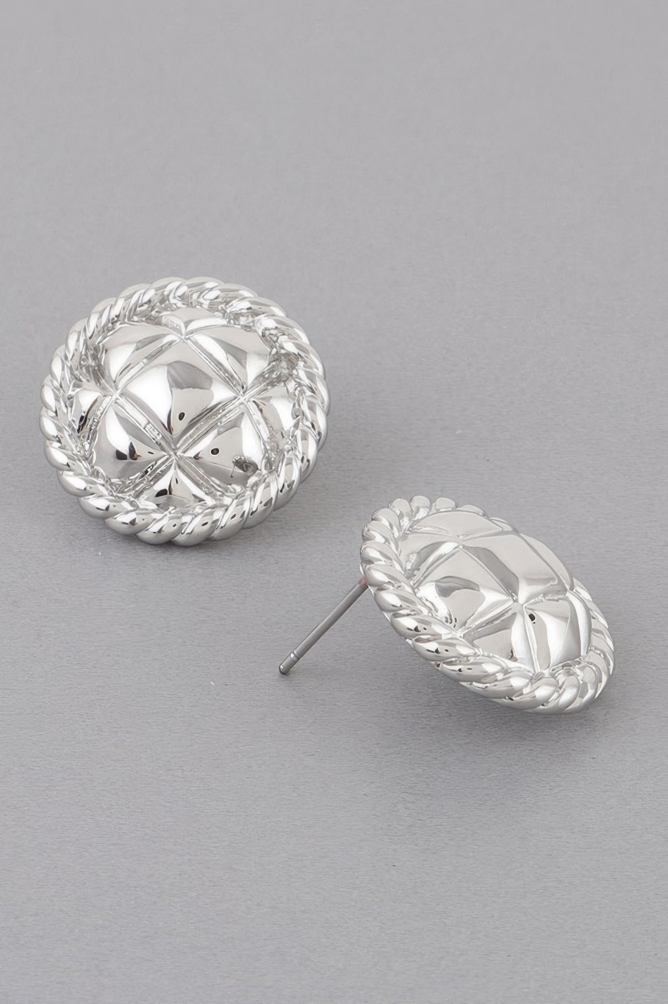 Quilted Twist Stud Earrings