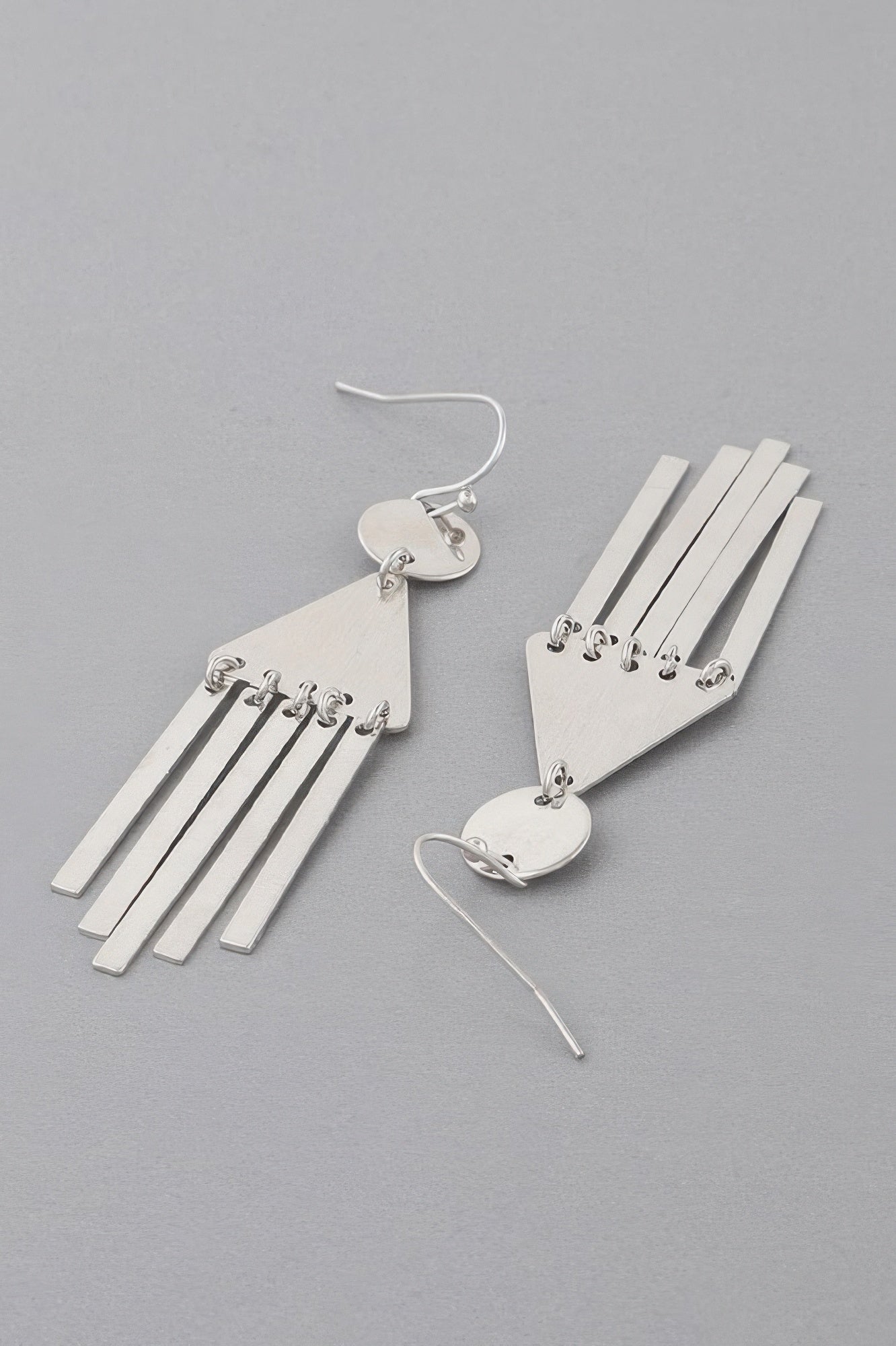 Geometric Bar Drop Earrings