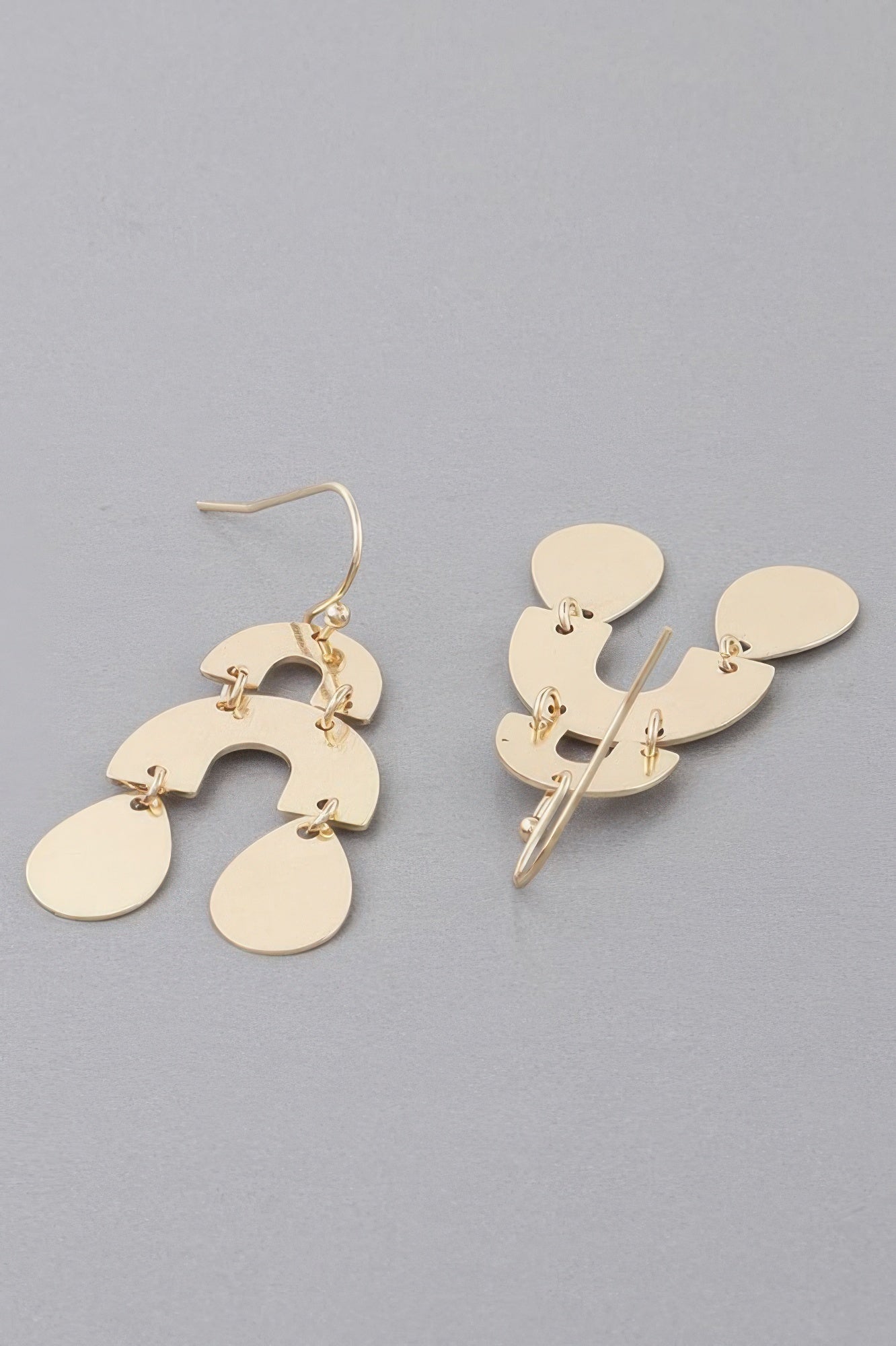 Double Arch Teardrop Earrings