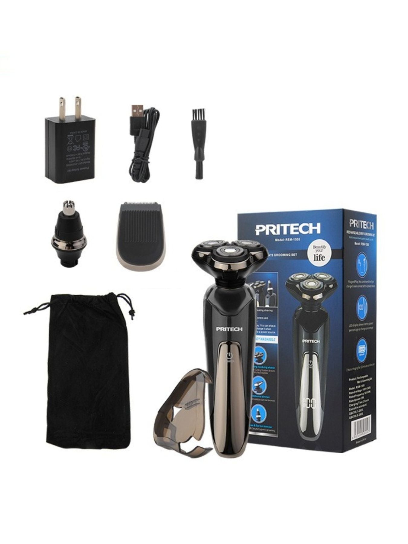 3 - in - 1 Electric Rotary Shaver - Loving It Shop