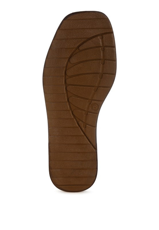 Zosaya Faux Zipper Detail Slip Ons