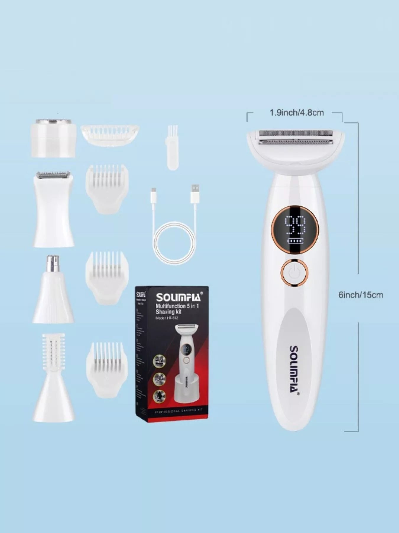 Rechargeable Electric Hair Removal Epilator - Loving It Shop