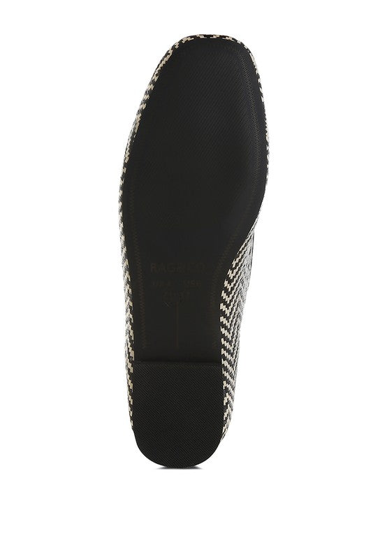 Dara Raffia Tassels Detail Loafers