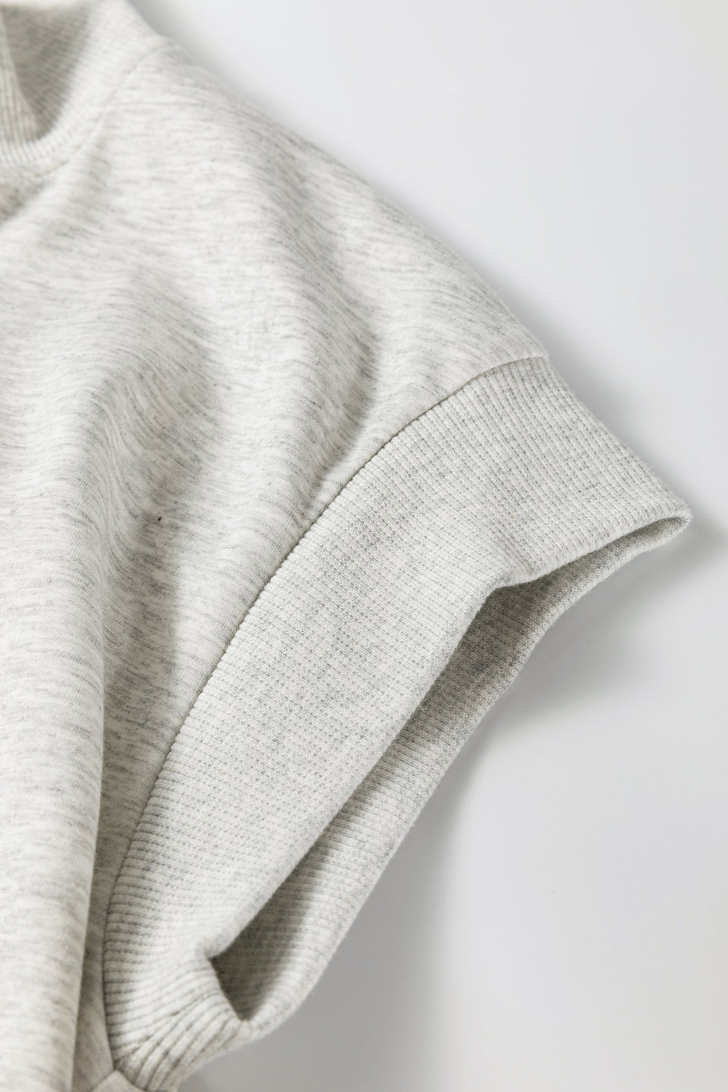 Light Grey Half Zip Polo Tee Casual Pant Set