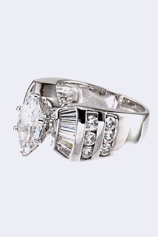 Engagement Ring Cubic Zirconia Stylish Elegant Fashion Jewelry