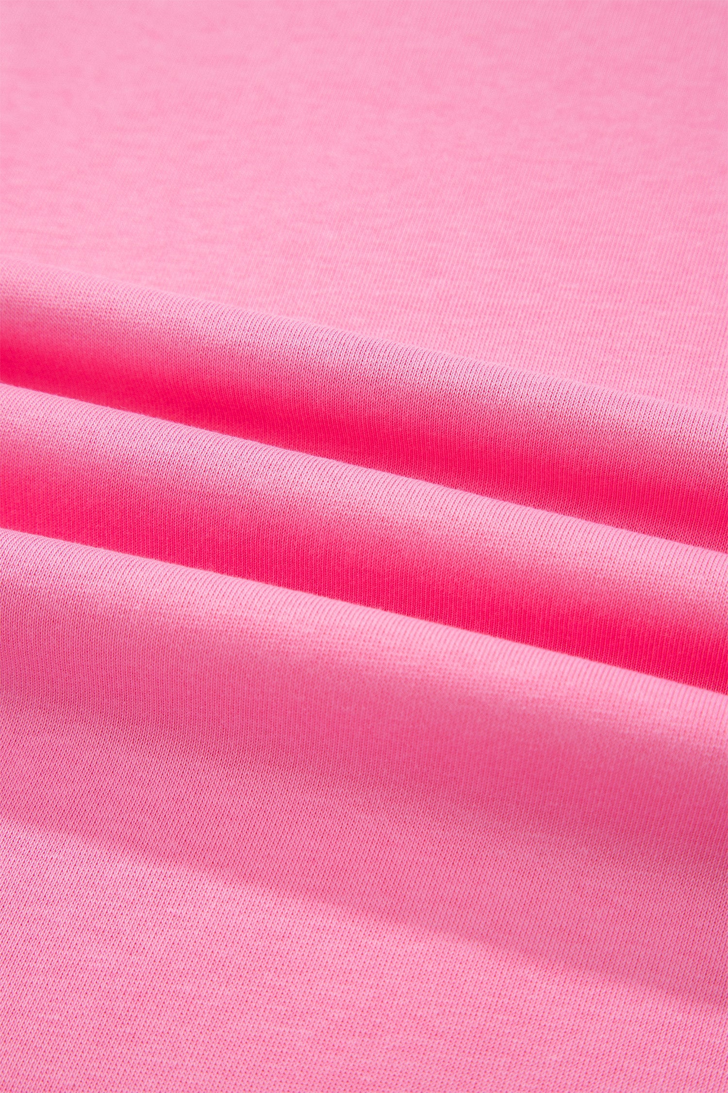 Sachet Pink Solid Cover Oversize Tee Pocketed Casual Pants 2pcs Outfit