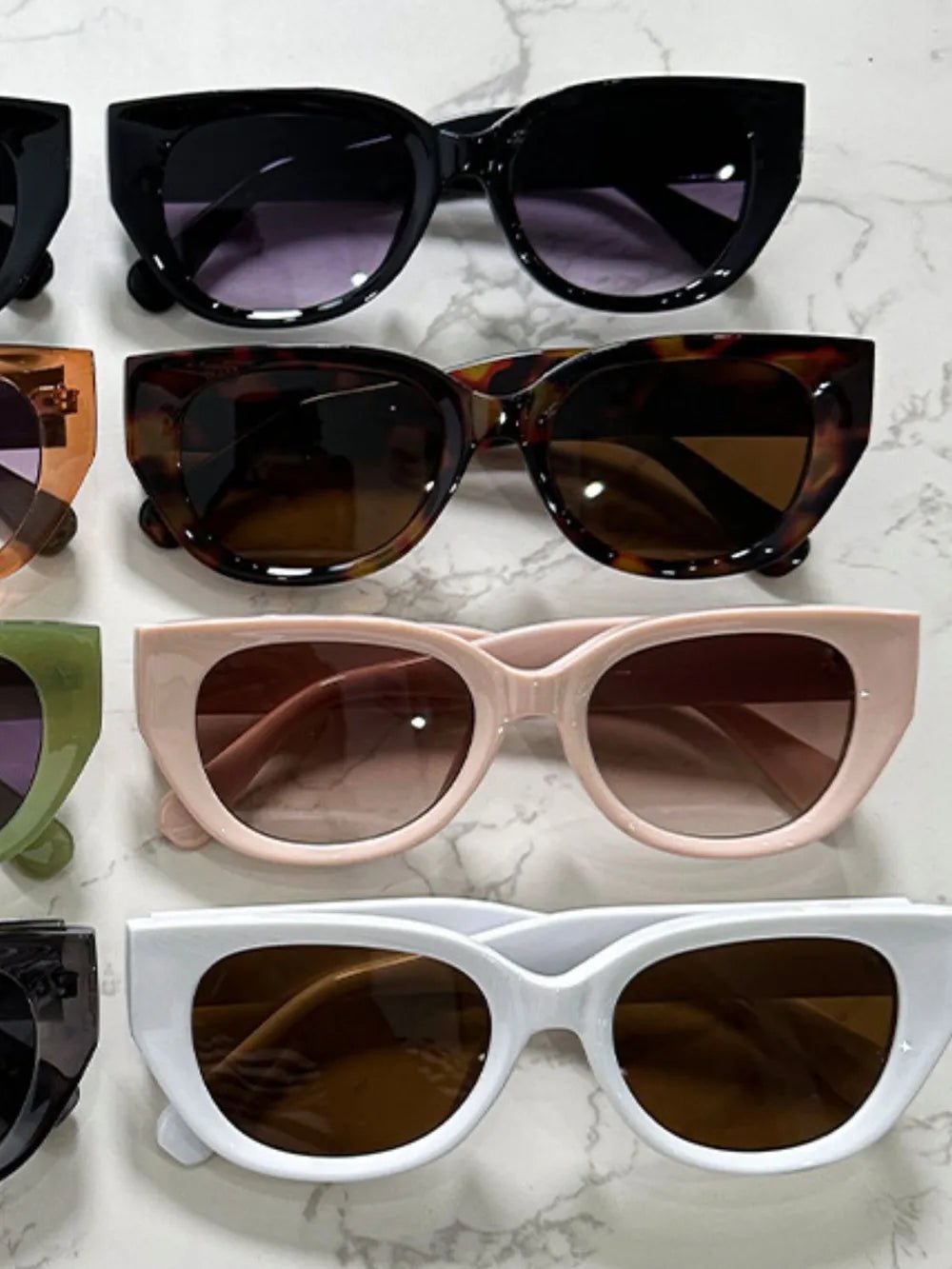 Cat Eye Polycarbonate Frame Sunglasses - Loving It Shop