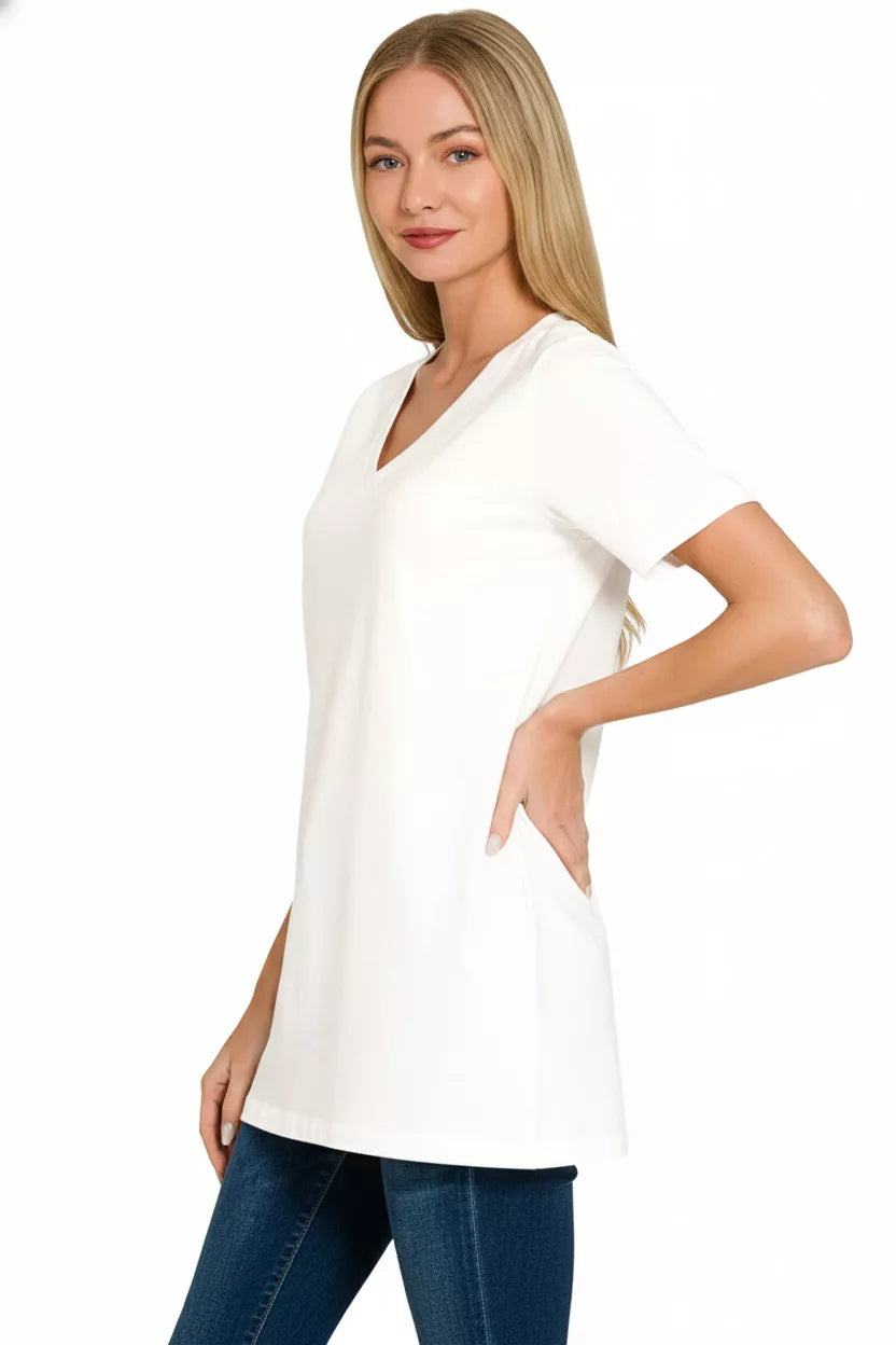 V-Neck Short Sleeve T-Shirt