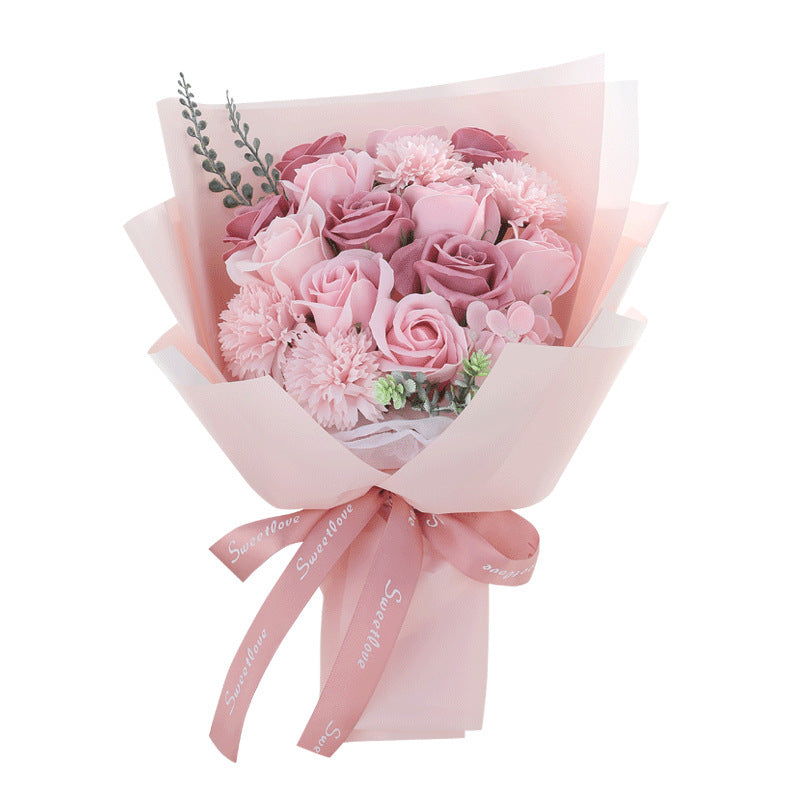 Eternal Rose Soap Flower Gift for Mother&