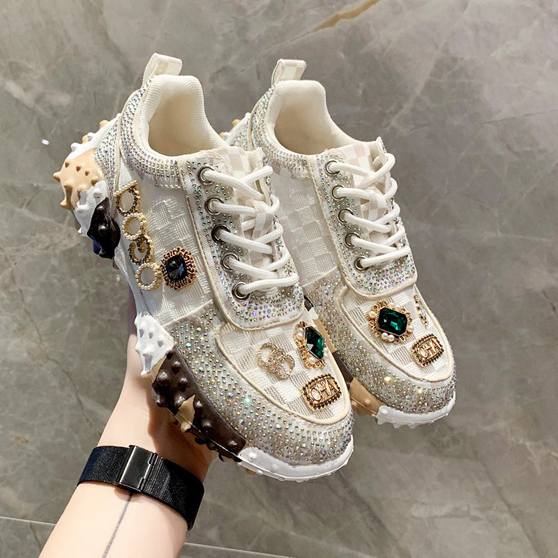 Luxury Designer Rhinestone Women&