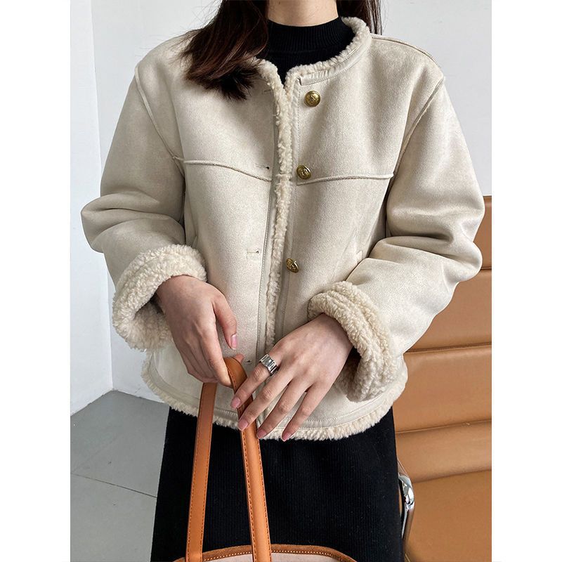 Idle Style Lamb Plush Coat Women&