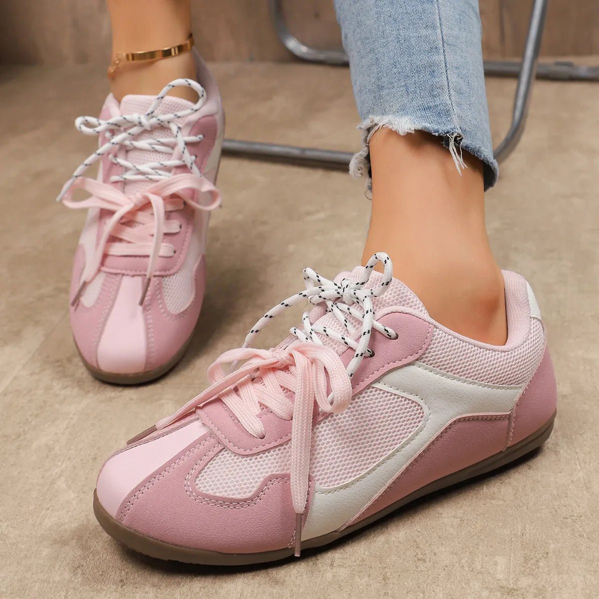 Round Toe Platform Sneakers - Loving It Shop