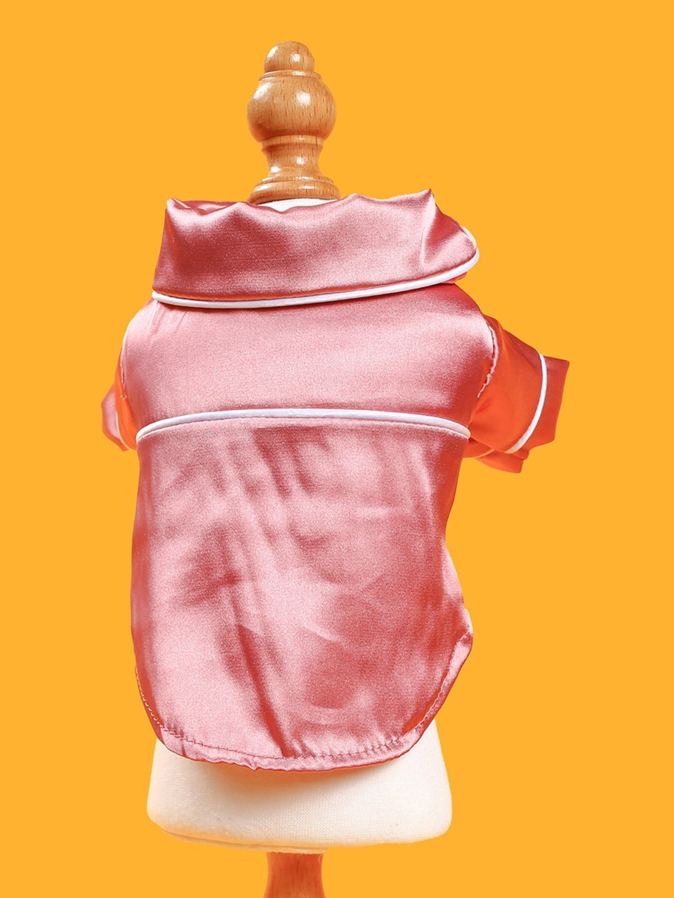 Satin Pet Pajamas with Contrast Piping - Loving It Shop