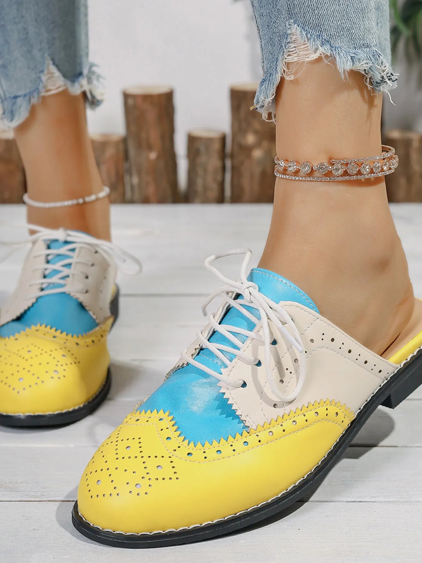 Eyelet Lace Up Slip - Ons - Loving It Shop