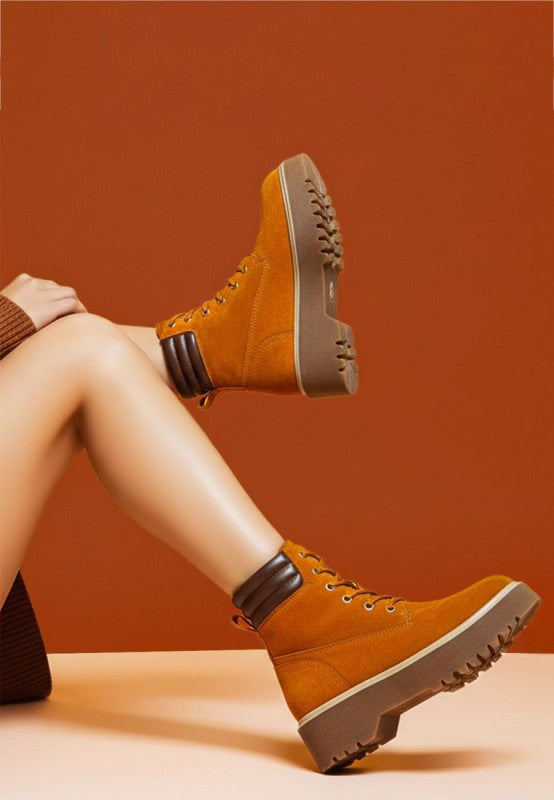 Parula High Ankle Suede Boots