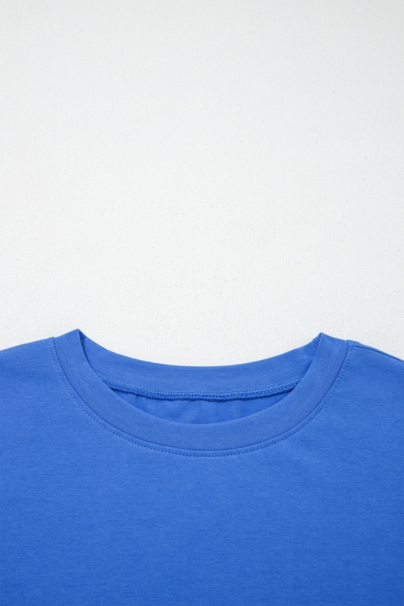 Dark Blue Varsity Striped Short Sleeve Crew Neck T Shirt - Loving It Shop