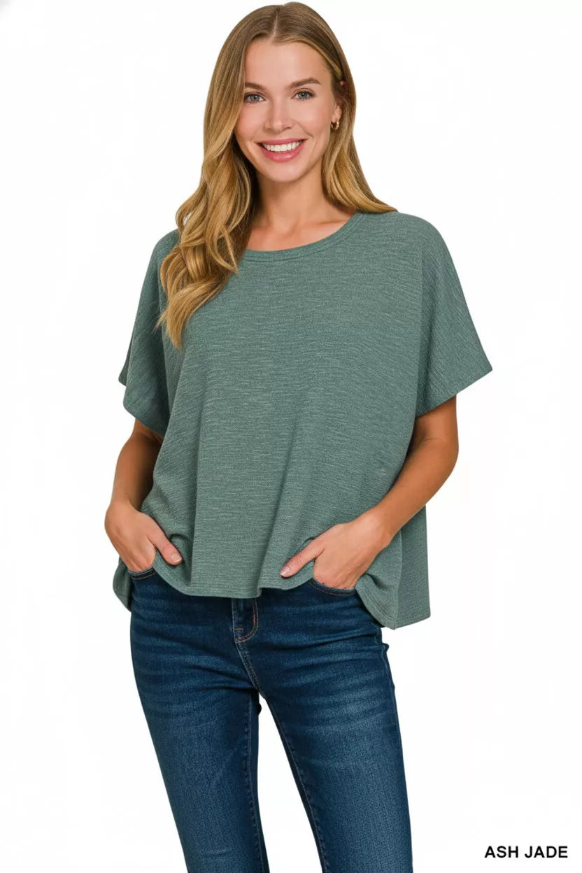 Cotton Slub Oversize Tee