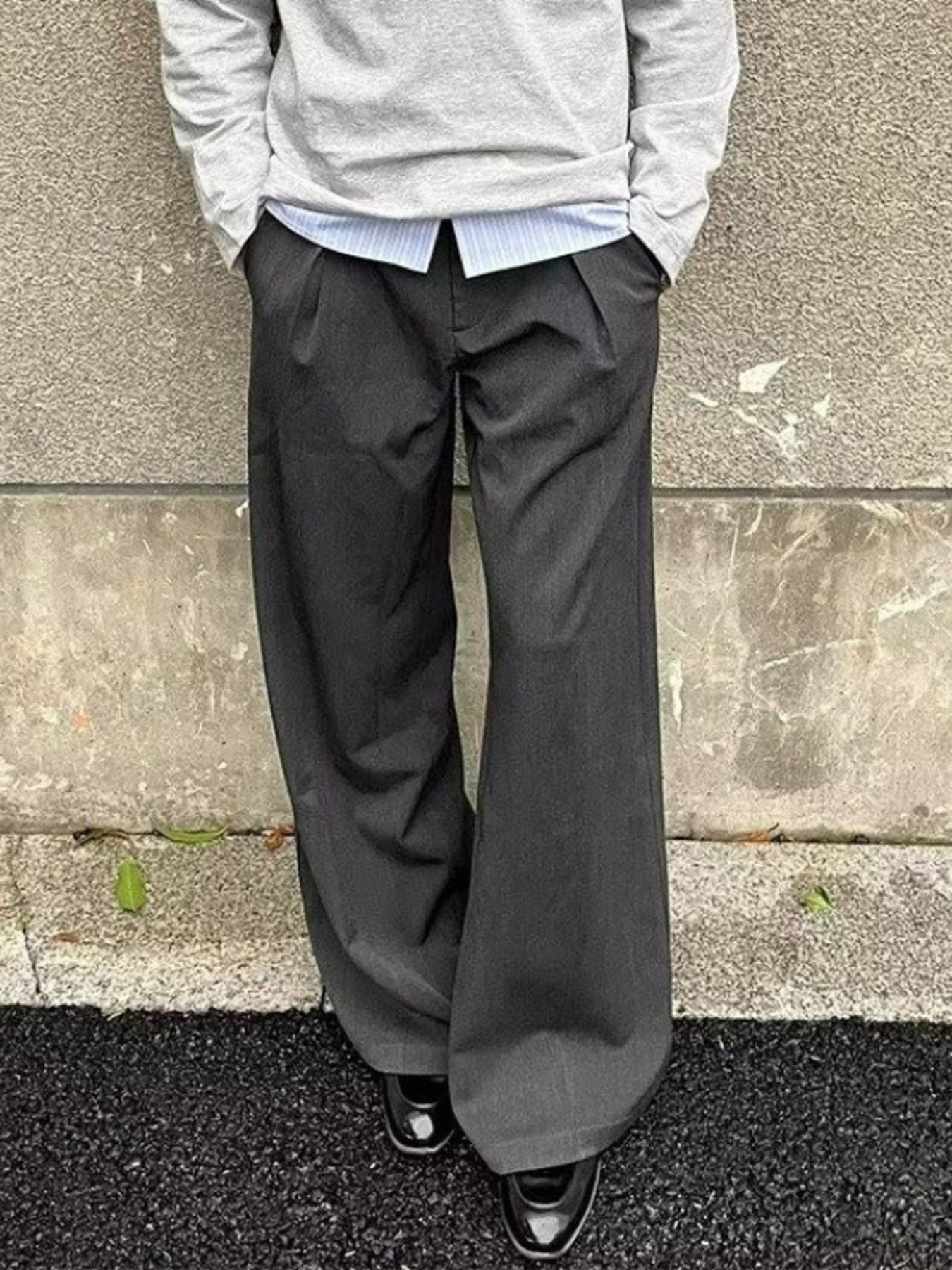 Men's Plus Size Wide Leg Pants