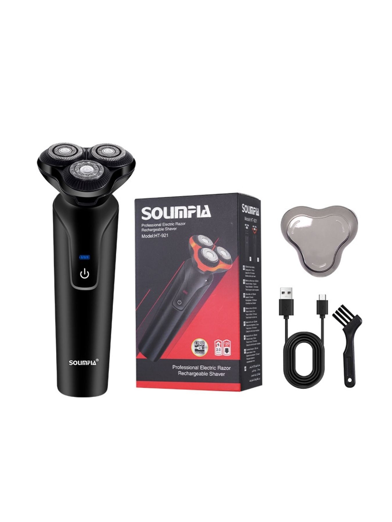 3 - Head Rotary Electric Shaver - Loving It Shop