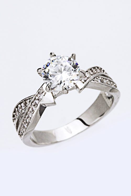 Engagement Ring CZ Stylish Fashion Jewelry Accessory
