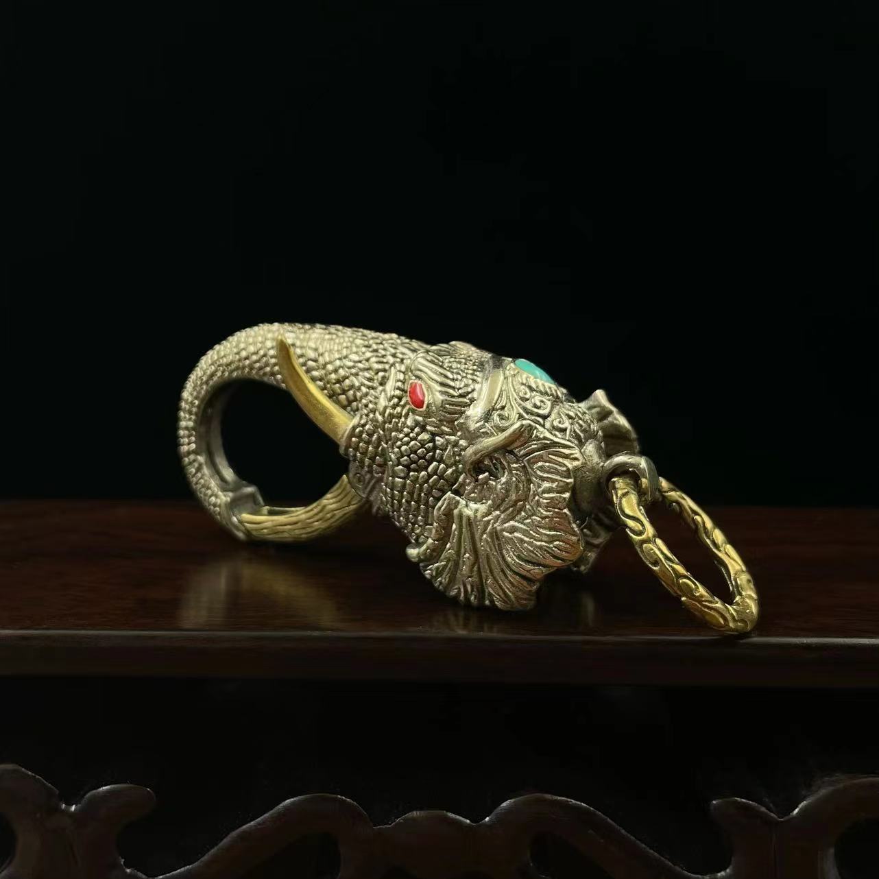 Elephant Keychain Men&