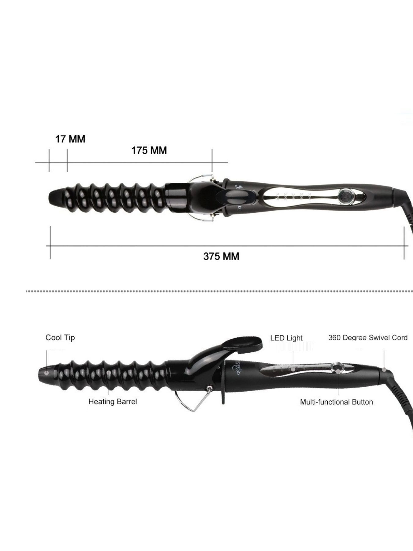 Temperature Control Curling Iron - Loving It Shop