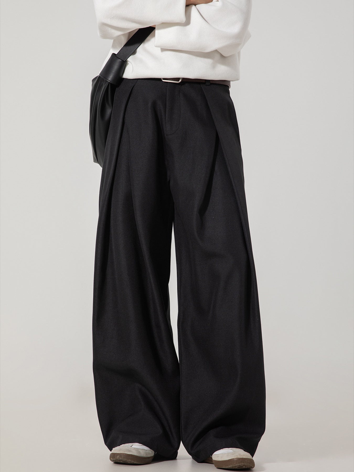 Men's Plus Size Wide Leg Pants