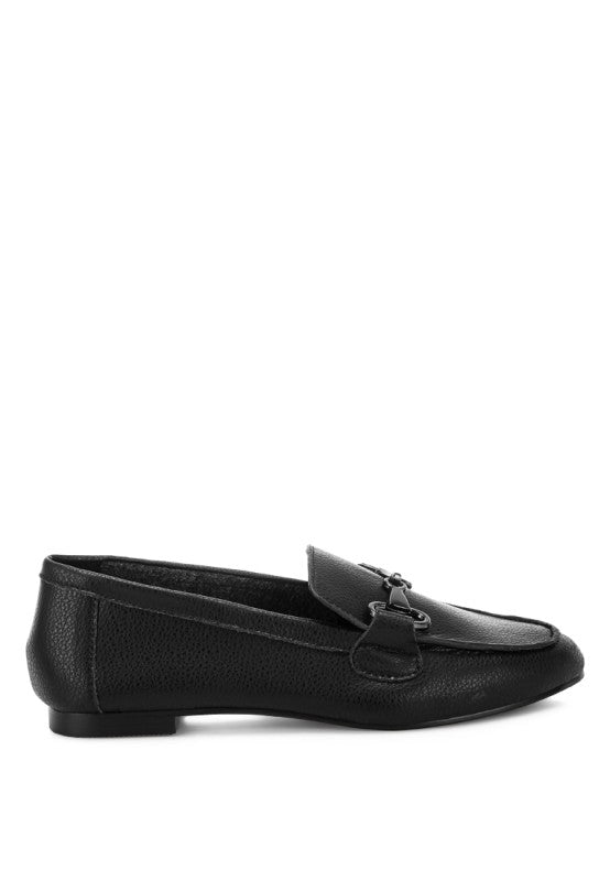 Taranis Monochromatic Horsebit Loafers