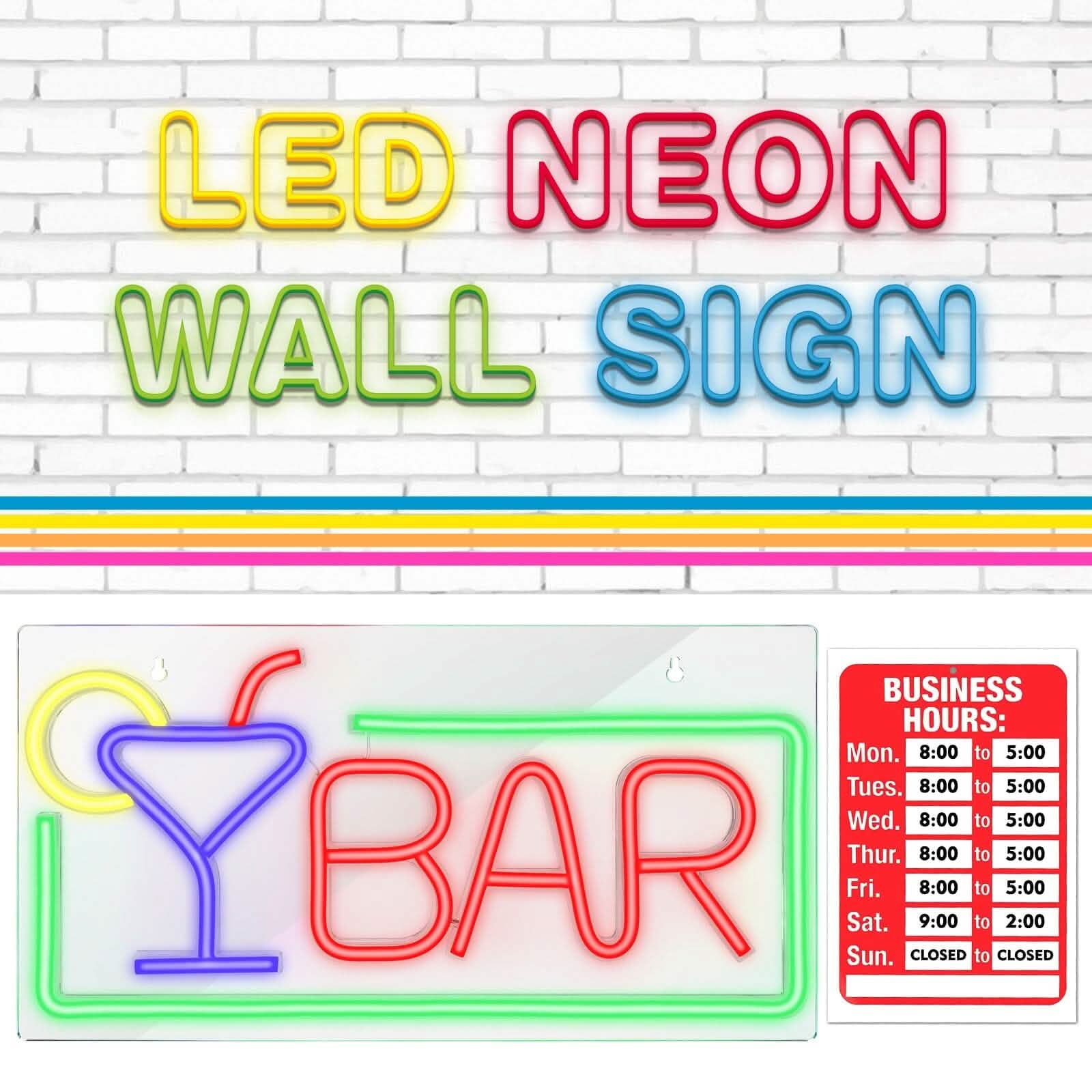 FITNATE 3D Art USB Powered LED Open Display Board Decorate