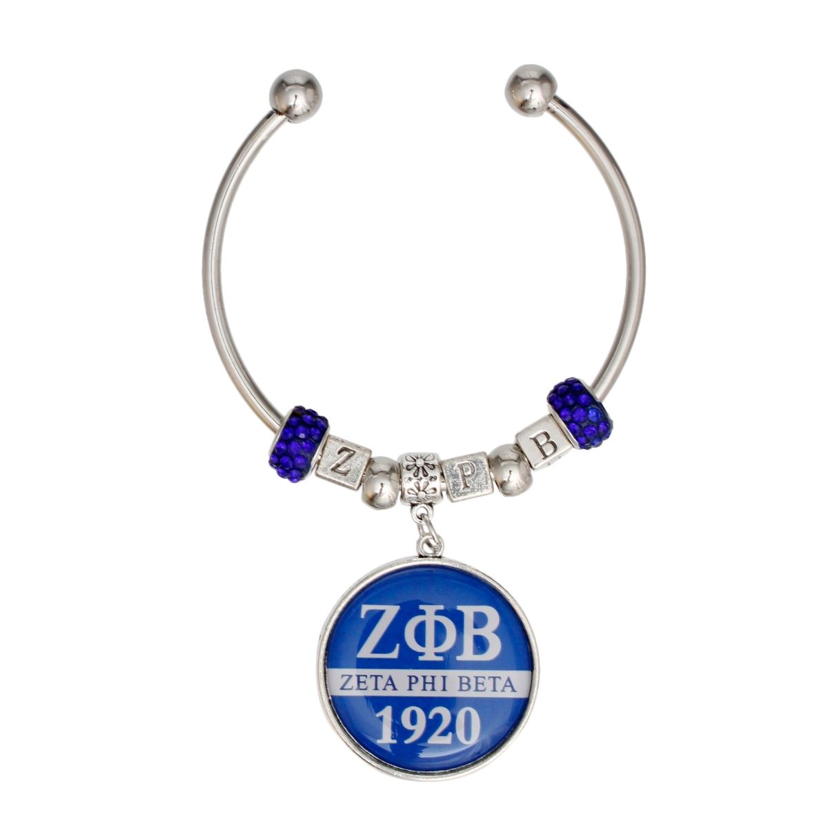 Charm Bangle Bracelet Greek Heritage Stylish Jewelry Accessory