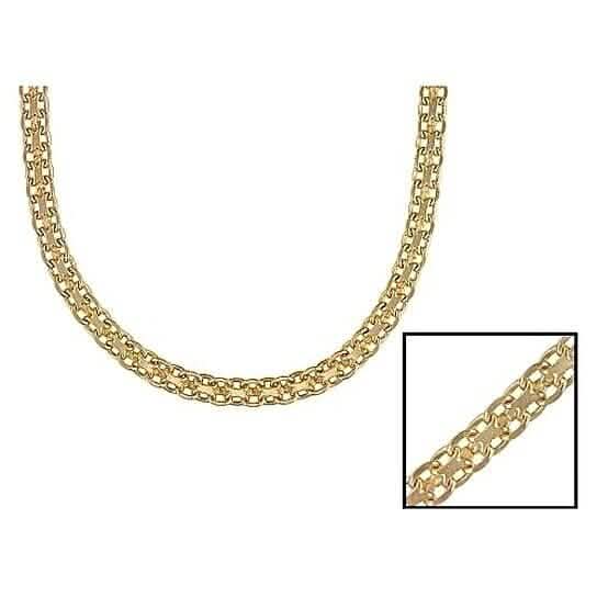 Gold Filled High Polish Finish Bismark Chain 20&