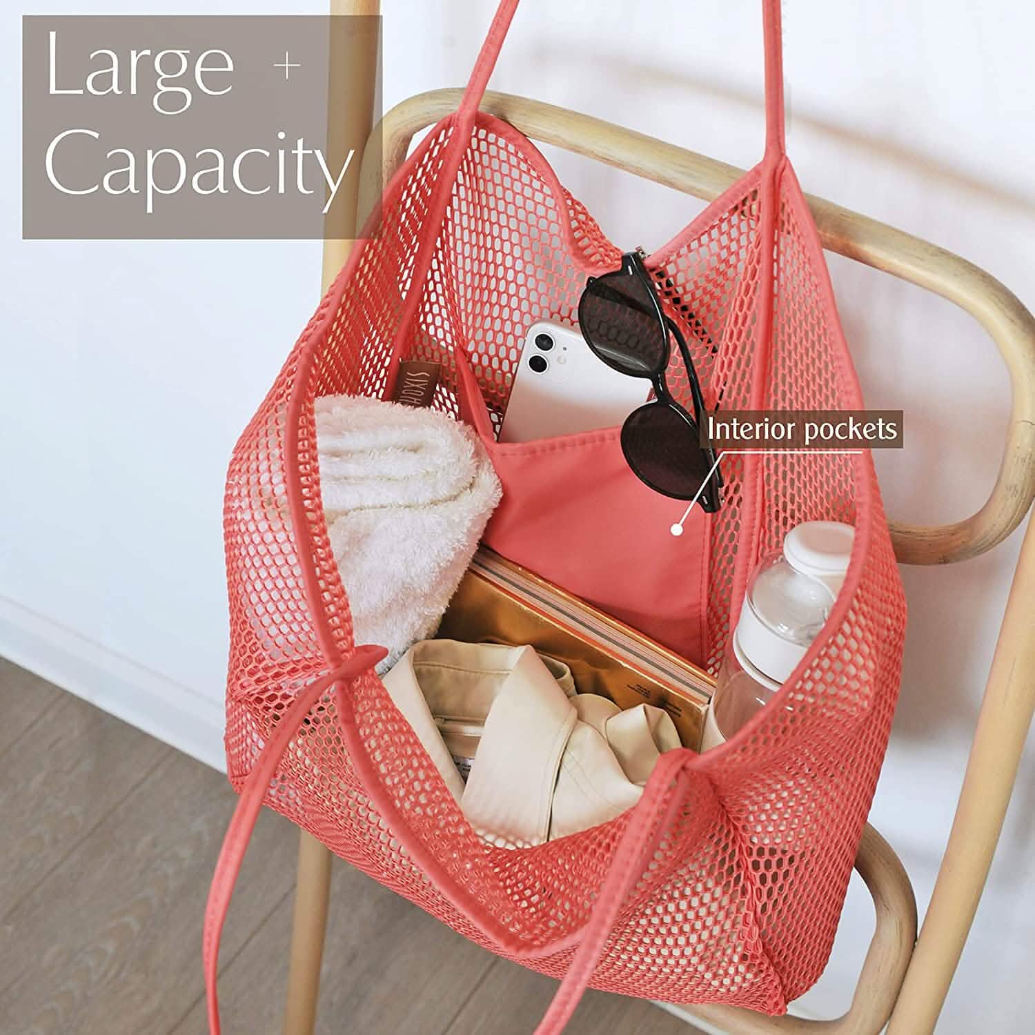 HOXIS Mesh Beach Tote Women&
