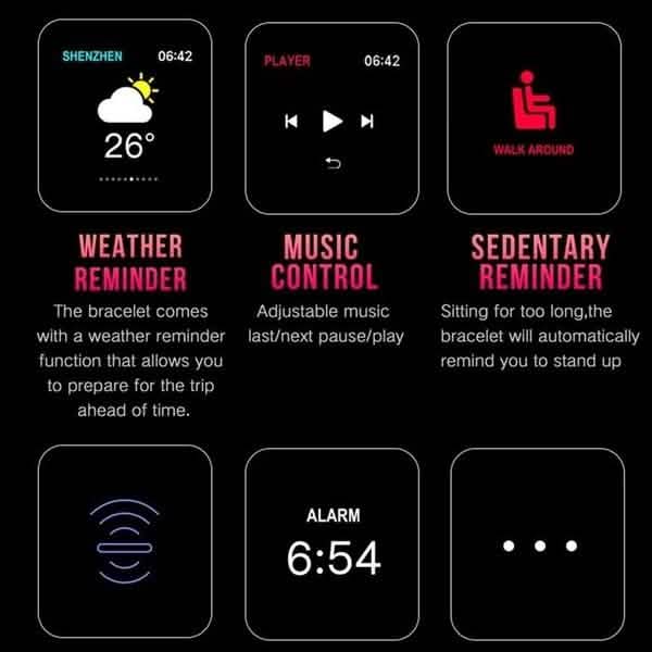IP67 Waterproof Bluetooth Sport Smart Watch