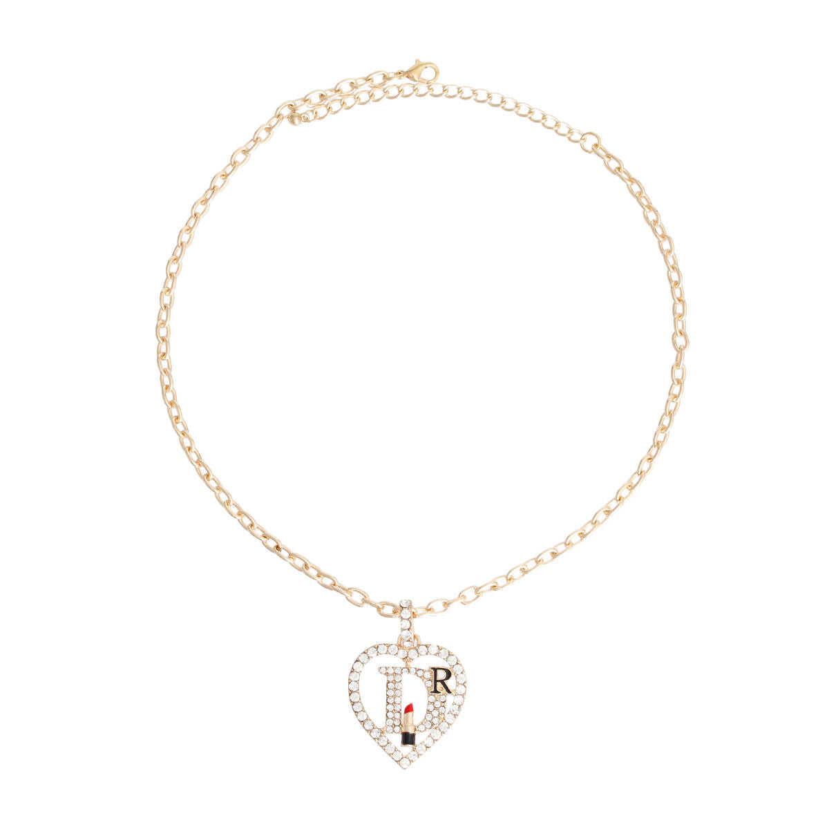 Statement Heart Necklace Gold Designer Stylish Jewelry