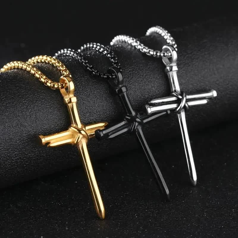 Titanium Steel Casting Steel Nails Cross Men&