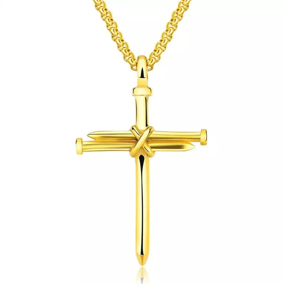 Titanium Steel Casting Steel Nails Cross Men&
